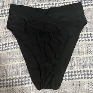 Aerie Crossover High Cut Cheeky Bikini Bottoms